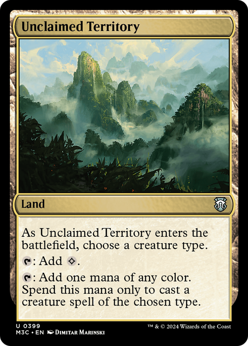 Unclaimed Territory (M3C-399) - Modern Horizons 3 Commander - for just $0.09! 