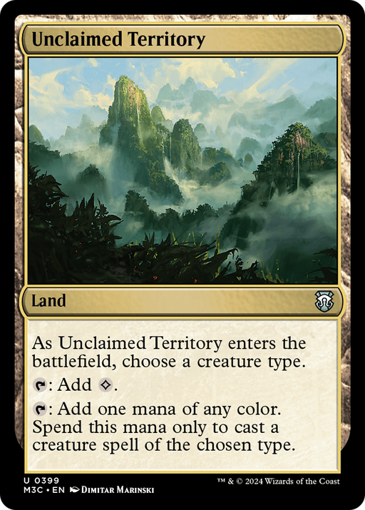 Unclaimed Territory (M3C-399) - Modern Horizons 3 Commander - for just $0.20! 