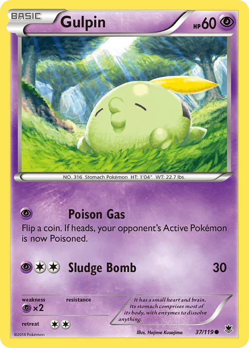 Gulpin (37/119) [XY: Phantom Forces] - for just $0.15! 