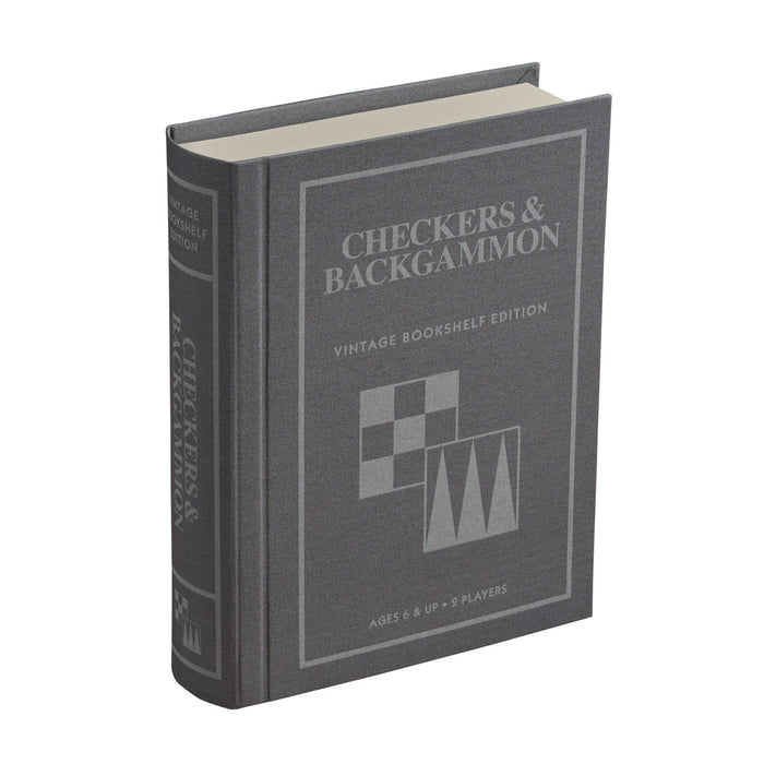 Checkers & Backgammon - Vintage Bookshelf Edition - for just $45.99! 