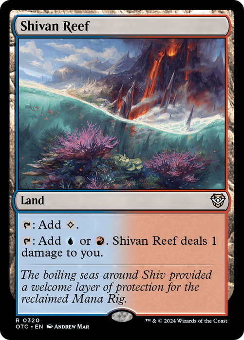 Shivan Reef (OTC-320) - Outlaws of Thunder Junction Commander - for just $0.14! 