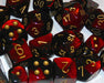 Gemini 3 Polyhedral Black-Red/gold 7-Die Set - Just $11.99! Shop now at Retro Gaming of Denver