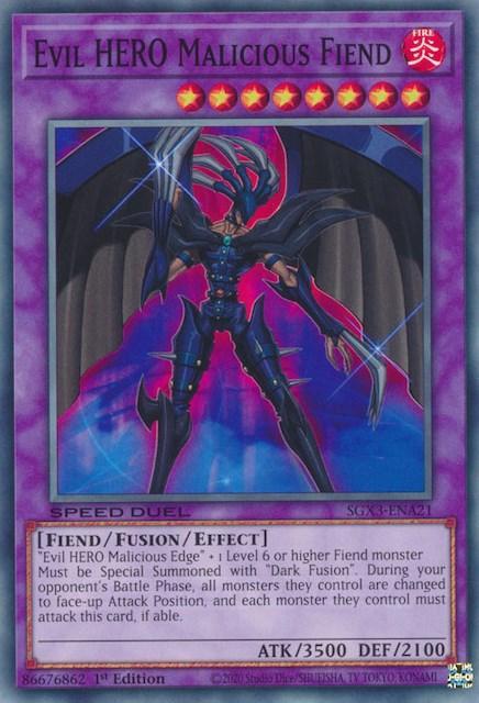 Evil HERO Malicious Fiend [SGX3-ENA21] Common - for just $0.15! 