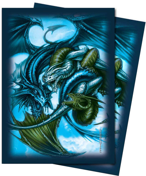 Ultra PRO: Small 60ct Sleeves - Monte Moore (Blue Trinity Dragon) - Just $0! Shop now at Retro Gaming of Denver