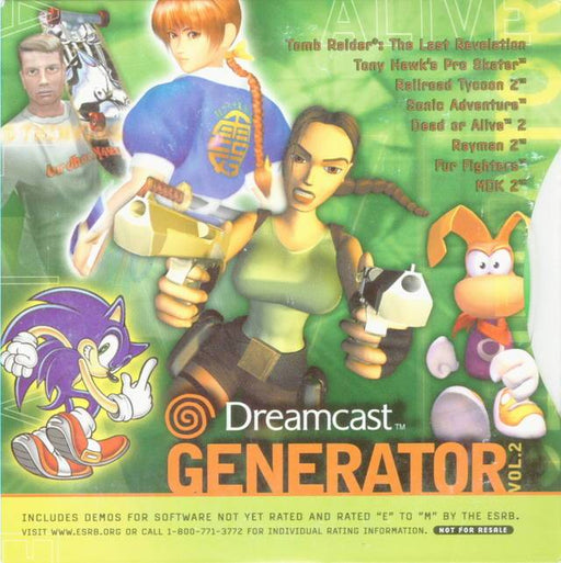 Generator Demo Disc Vol. 2 (Sega Dreamcast) - Just $0! Shop now at Retro Gaming of Denver