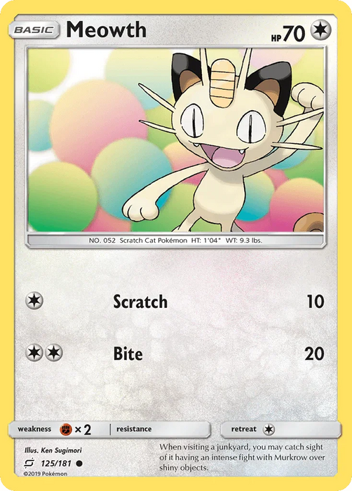 Meowth (125/181) [Sun & Moon: Team Up] - for just $0.15! 