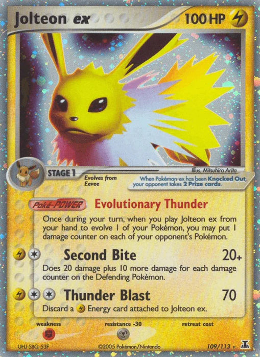 Jolteon ex (109/113) [EX: Delta Species] - for just $84! 