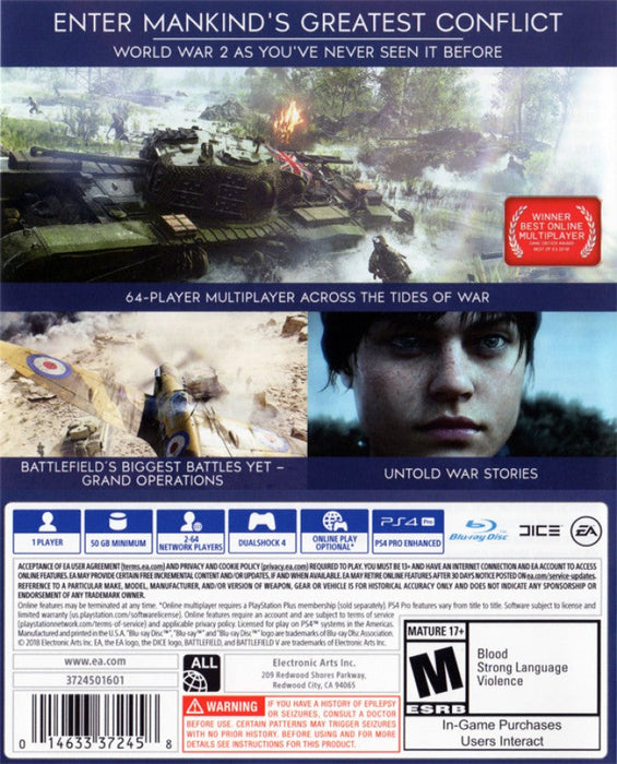 Battlefield V – PlayStation 4 (PS4) - for just $9.99! 