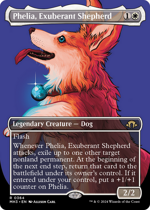 Phelia, Exuberant Shepherd (Borderless) (MH3-364) - Modern Horizons 3 (Borderless) - for just $2.45! 