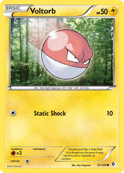 Voltorb (51/149) [Black & White: Boundaries Crossed] - for just $0.10! 