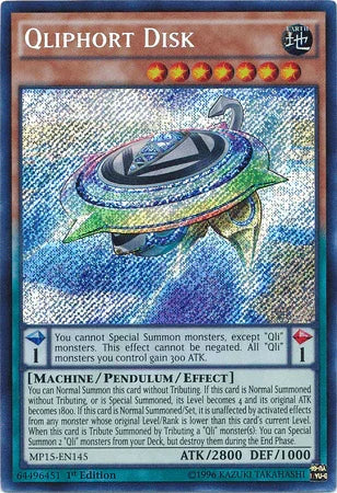 Qliphort Disk [MP15-EN145] Secret Rare - for just $0.35! 