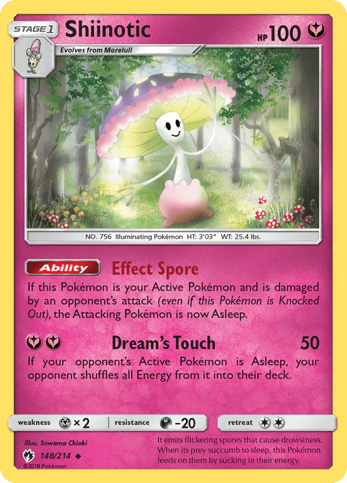 Shiinotic (148/214) [Sun & Moon: Lost Thunder] - for just $0.15! 
