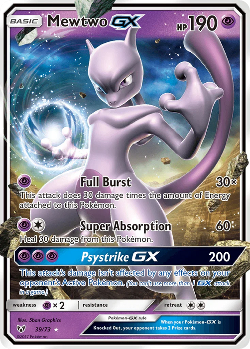 Mewtwo GX (39/73) [Sun & Moon: Shining Legends] - for just $4.85! 