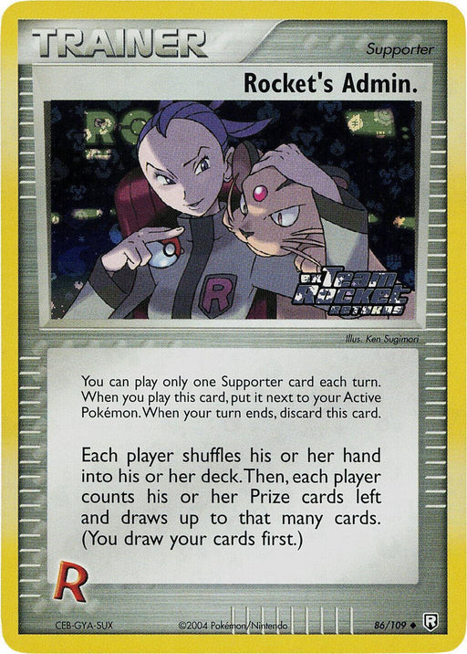 Rocket's Admin. (86/109) (Stamped) [EX: Team Rocket Returns] - for just $40.35! 