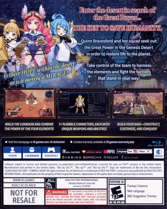 Arc of Alchemist – Playstation 4 (PS4) - for just $21.99! 
