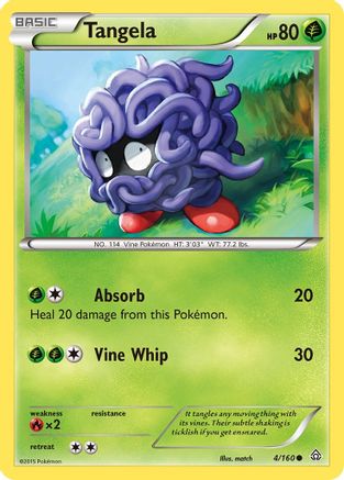 Tangela 004/160 - XY  Primal Clash - for just $0.08! 