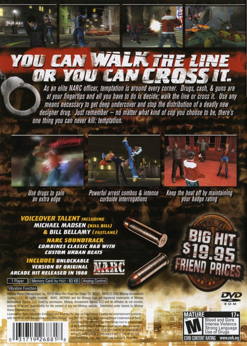 NARC – PlayStation 2 (PS2) - for just $0! 