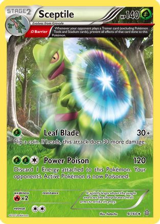 Sceptile (Omega) 009/160 - XY  Primal Clash Reverse Holofoil - for just $3.20! 