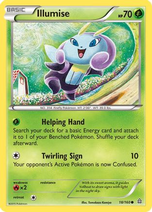 Illumise 018/160 - XY  Primal Clash Reverse Holofoil - for just $0.20! 
