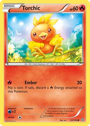 Torchic 025/160 - XY  Primal Clash Reverse Holofoil - for just $0.28! 