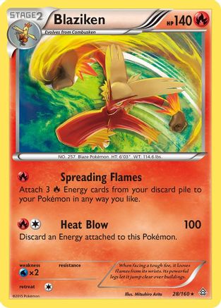 Blaziken 028/160 - XY  Primal Clash Holofoil - for just $1! 