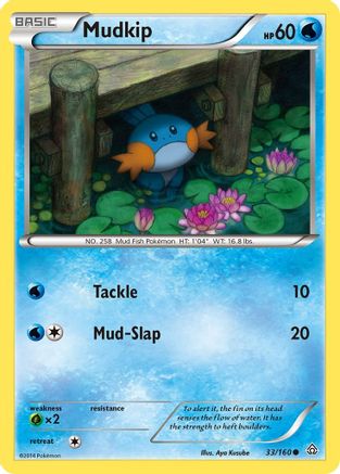 Mudkip 033/160 - XY  Primal Clash - for just $0.20! 