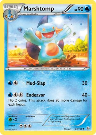 Marshtomp 034/160 - XY  Primal Clash - for just $0.18! 
