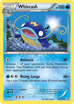 Whiscash 040/160 - XY  Primal Clash - for just $0.06! 