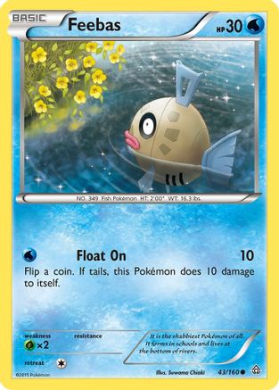 Feebas 043/160 - XY  Primal Clash - for just $0.05! 