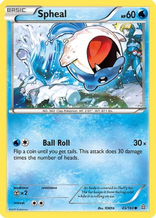 Spheal 045/160 - XY  Primal Clash - for just $0.13! 