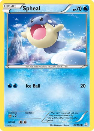 Spheal 046/160 - XY  Primal Clash - for just $0.07! 