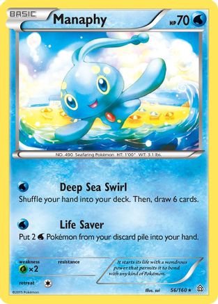 Manaphy 056/160 - XY  Primal Clash Reverse Holofoil - for just $0.58! 