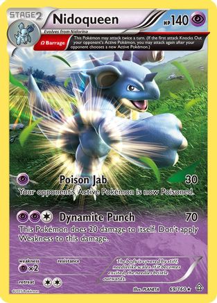 Nidoqueen (Omega) 069/160 - XY  Primal Clash Reverse Holofoil - for just $0.98! 