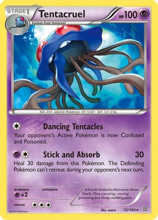 Tentacruel 072/160 - XY  Primal Clash Reverse Holofoil - for just $0.30! 