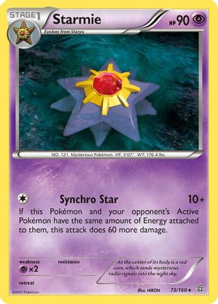 Starmie 073/160 - XY  Primal Clash - for just $0.17! 