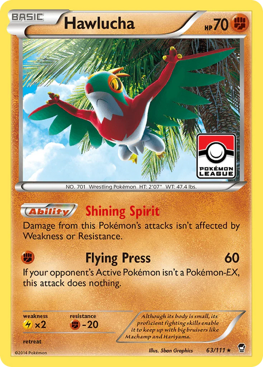 Hawlucha (63/111) [XY: Furious Fists] - for just $0.35! 
