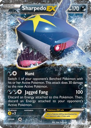 Sharpedo EX 091/160 - XY  Primal Clash Holofoil - for just $1.19! 