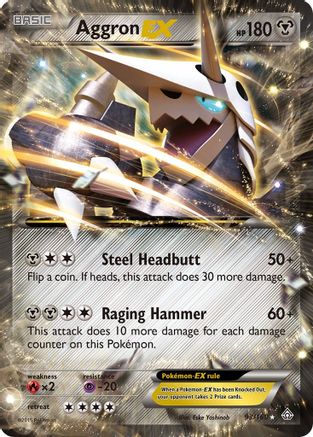 Aggron EX 093/160 - XY  Primal Clash Holofoil - for just $1.75! 