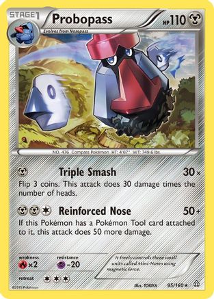 Probopass 095/160 - XY  Primal Clash Reverse Holofoil - for just $0.05! 