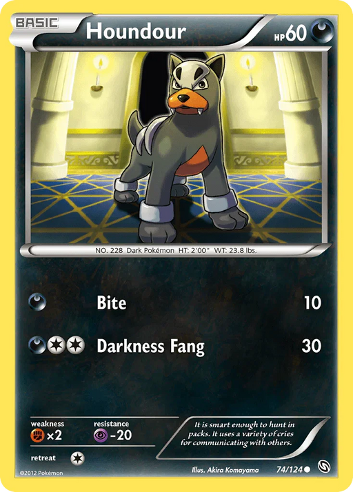 Houndour (74/124) [Black & White: Dragons Exalted] - for just $0.20! 