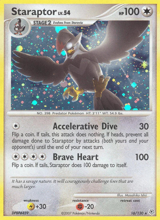 Staraptor (16/130) [Diamond & Pearl: Base Set] - for just $4.20! 
