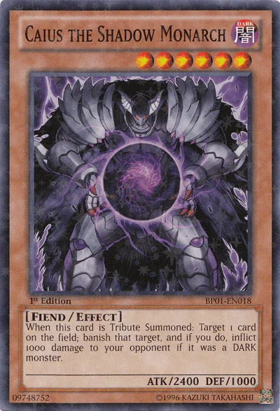 Caius the Shadow Monarch [BP01-EN018] Starfoil Rare - for just $2! 