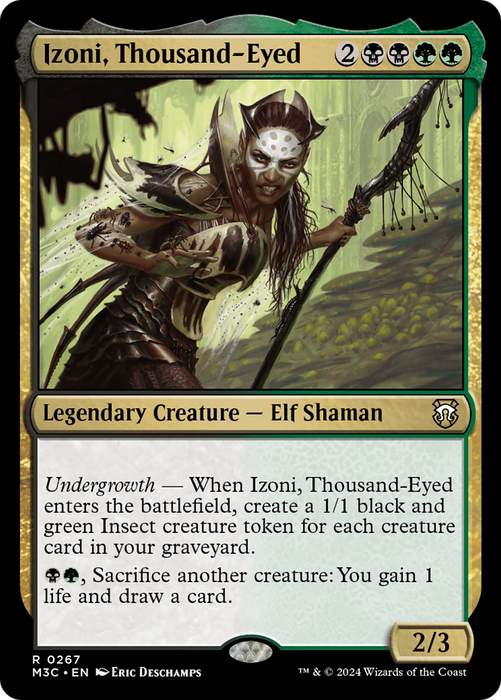 Izoni, Thousand-Eyed (M3C-267) - Modern Horizons 3 Commander - for just $0.08! 