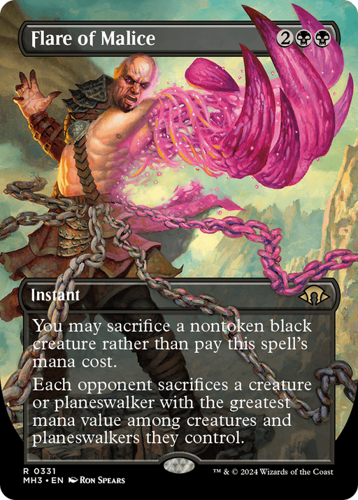 Flare of Malice (Borderless) [Modern Horizons 3] - Just $0.85! Shop now at Retro Gaming of Denver