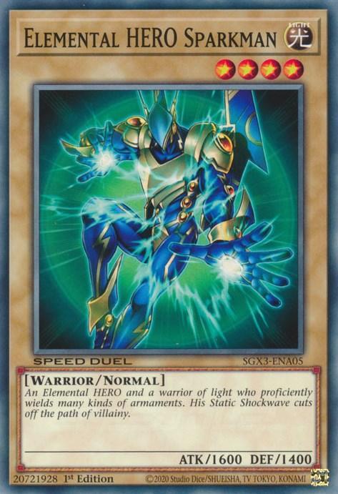 Elemental HERO Sparkman [SGX3-ENA05] Common - for just $0.10! 