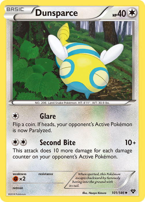 Dunsparce (101/146) [XY: Base Set] - Just $0.05! Shop now at Retro Gaming of Denver