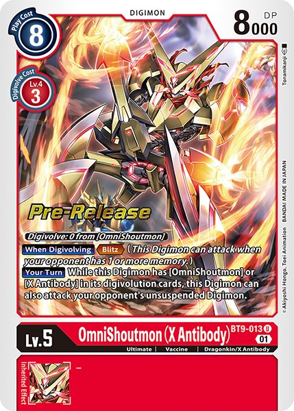 OmniShoutmon (X Antibody) [BT9-013] [X Record Pre-Release Promos] - Just $0.40! Shop now at Retro Gaming of Denver