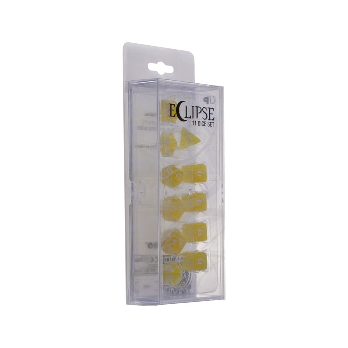 Ultra PRO: 11-Dice Set - Eclipse (Lemon Yellow) - Just $9.95! Shop now at Retro Gaming of Denver