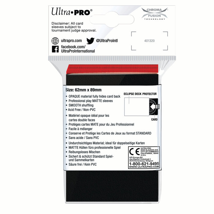 Ultra PRO: Small 60ct Sleeves - Eclipse Matte (Apple Red) - Just $0! Shop now at Retro Gaming of Denver