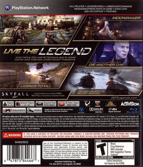 007: Legends – PlayStation 3 (PS3) - for just $16.99! 